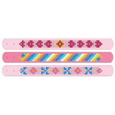 ASST PINK DIAMOND ART BRACELET